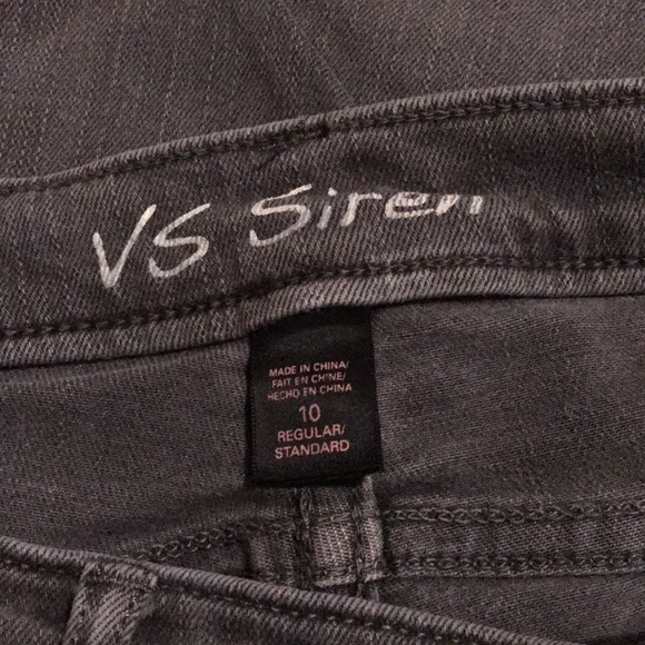 Victoria’s Secret Gray Siren Jeans - Size 10 - Picture 2 of 2